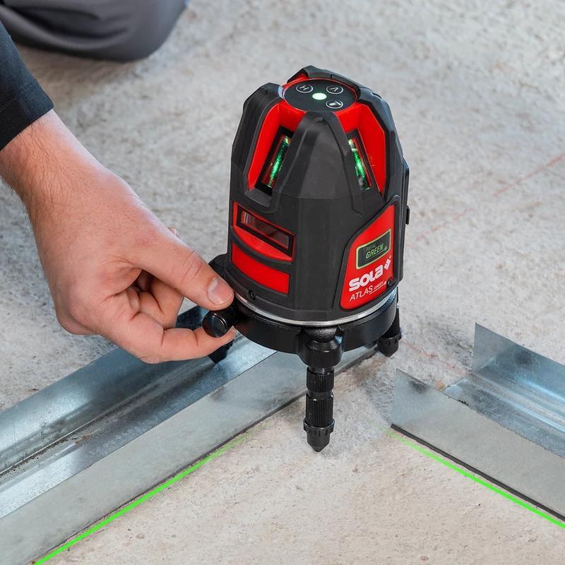 Laser A Linee Livellamento Orizzontale e Verticale ATLAS GREEN SOLA