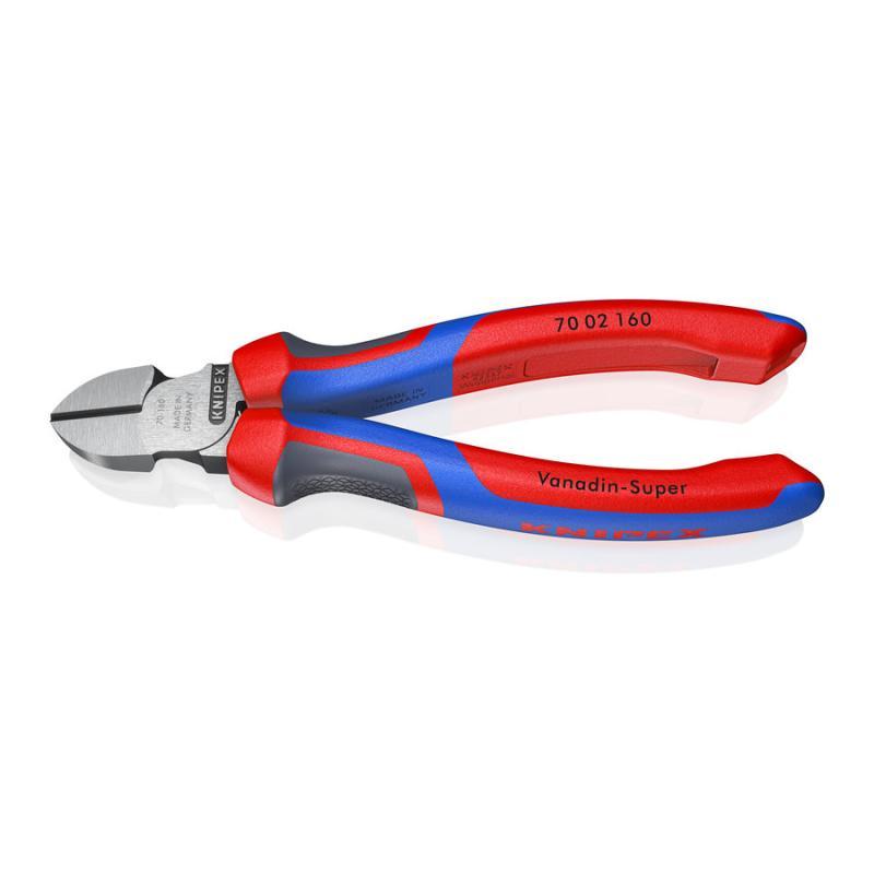 KNIPEX 70 02 160 Tronchese laterale con manici comfort atramentata nera 160 mm