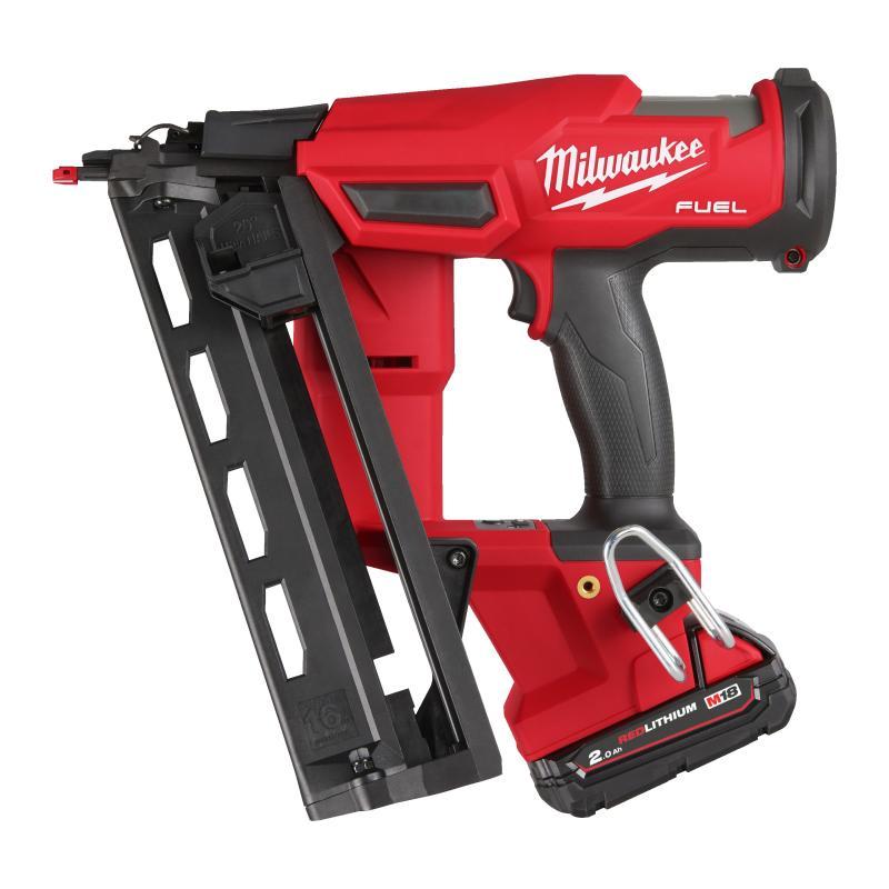 Groppinatrice Angolo 20° 1,6 Mm 16Ga 18 Volt 2,0Ah Tecnologia Fuel Valigetta Heavyduty - M18 Fn16Ga-202X - Milwaukee 4933478092