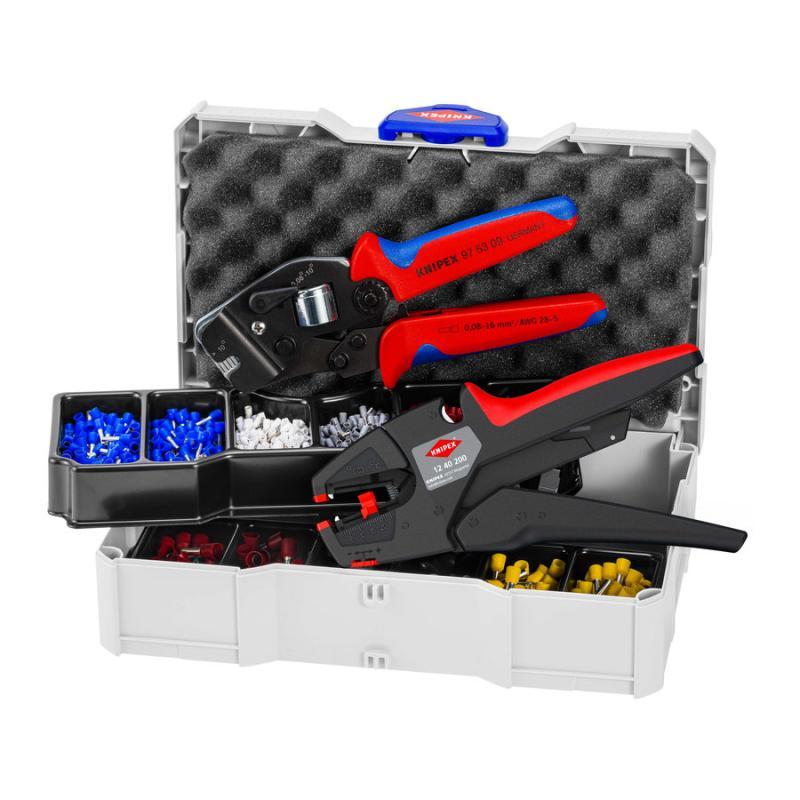 KNIPEX 97 90 16 Assortimento di capicorda per terminali a bussola 10 pezzi 265 mm