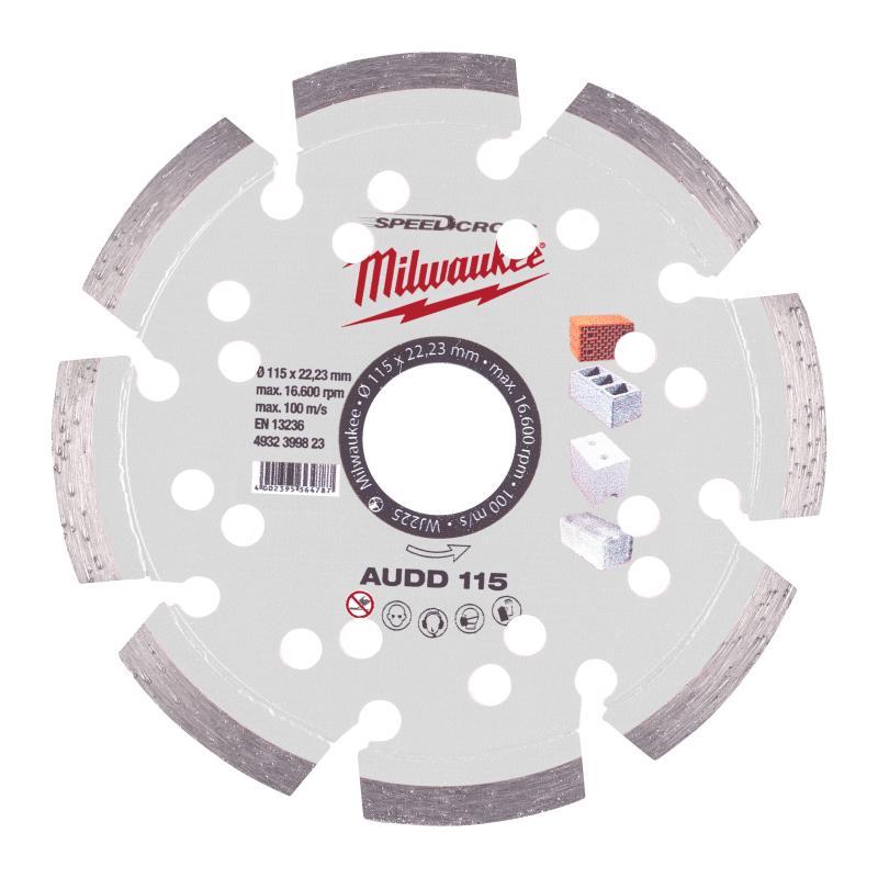 Disco Diamantato Audd Materiali Morbidi E Abrasivi - Milwaukee