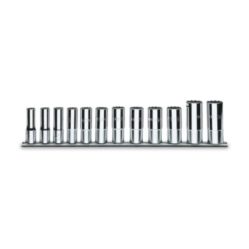 Serie Di 12 Chiavi A Bussola A Mano Lunghe Bocca Poligonale (Art. 910As/L) Su Supporto 910ASL/SB12 Beta 009100365