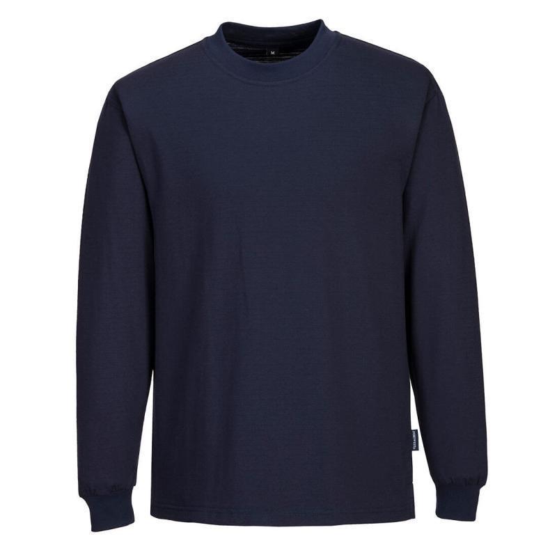 T-Shirt A Manica Lunga Antistatica ESD PORTWEST — Blu / L