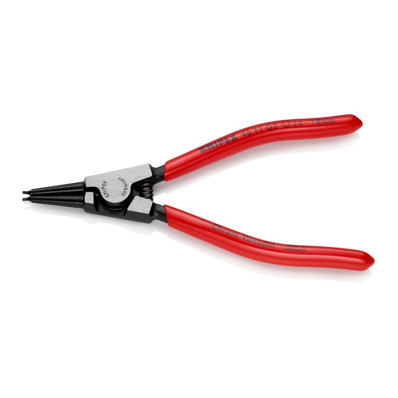 KNIPEX 46 11 G3 Pinza per anelli di sicurezza per anelli di presa su alberi rivestiti in resina sintetica atramentata nera 140 mm