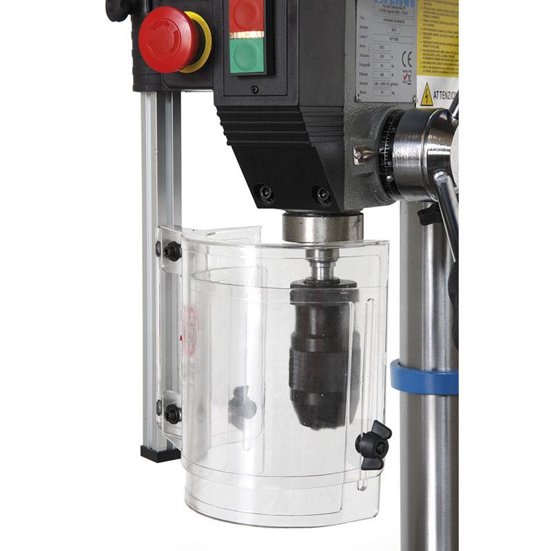 Trapano Da Banco Con Trasmissione A Cinghia - Capacità di foratura su ghisa con preforo Ø 20 mm FERVI 0012