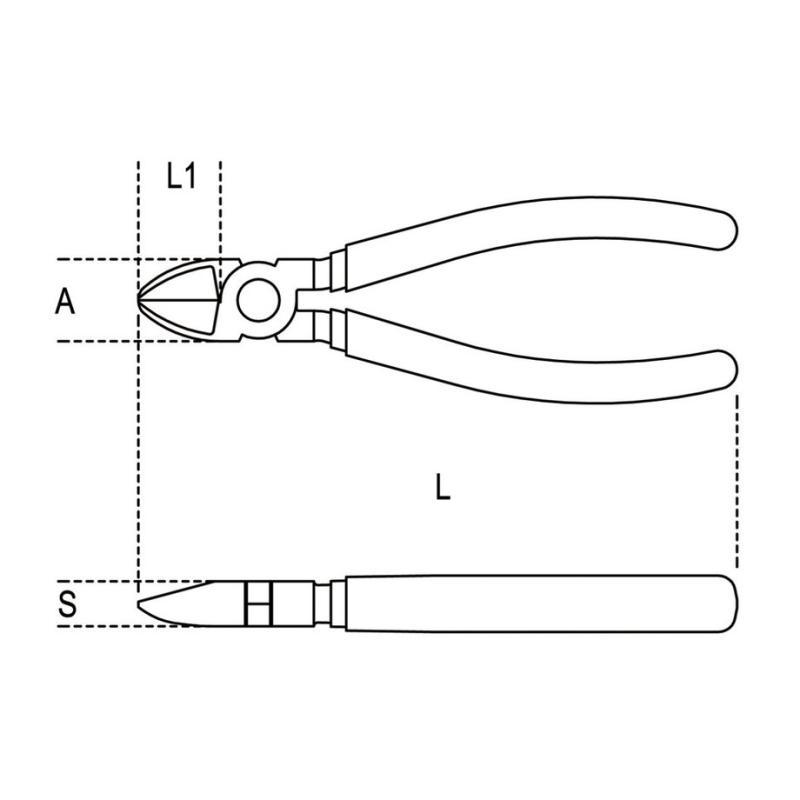 Tronchesi A Taglienti Diagonali Impugnatura Bimateriale H-Safe 1082BM-HS 160 Beta H-SAFE 010824036