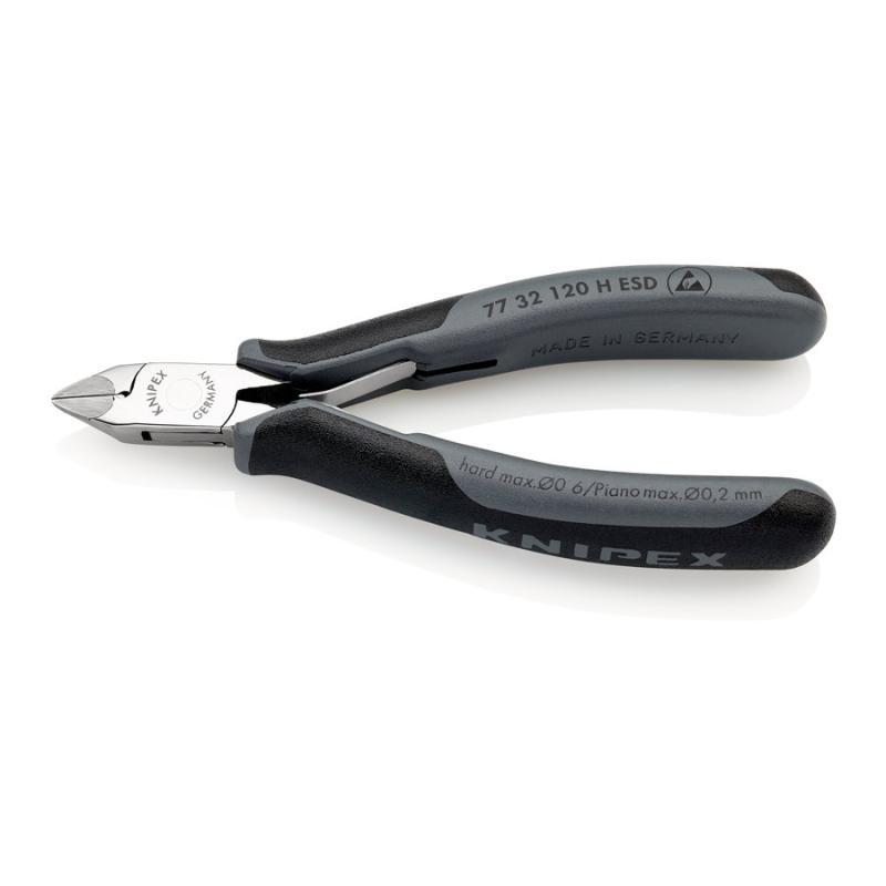 KNIPEX 77 32 120 H ESD Tronchese per elettronica con tagliente laterale in metallo duro ESD con impugnature multicomponente 120 mm