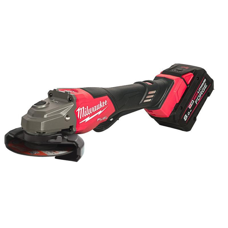 Smerigliatrice Alte Prestazioni Con Velocità Variabile 18 Volt Disco 125Mm 8 Ah Tecnologia Fuel Valigetta Heavyduty Avvio A Paletta - M18 Fhsago125Vxpdb2-802X - Milwaukee 4933493420