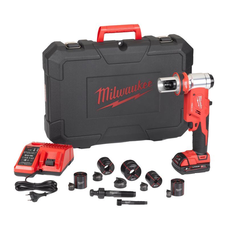 Punzonatrice Idraulica 18V 2,0Ah Con Set Punzoni E Matrici - M18 Hkp-201Ca - Milwaukee 4933451204