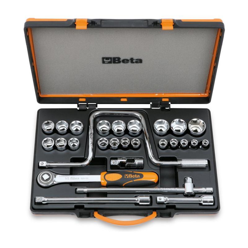 Assortimento Di 21 Chiavi A Bussola A Mano Esagonali E 6 Accessori In Cassetta Di Lamiera 920A/C21 Beta 009200952