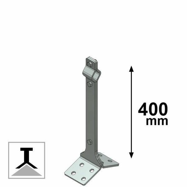 Linea Vita Light Deformabile Palo Intermedio Base Doppia Inclinazione 40 cm Tipo C