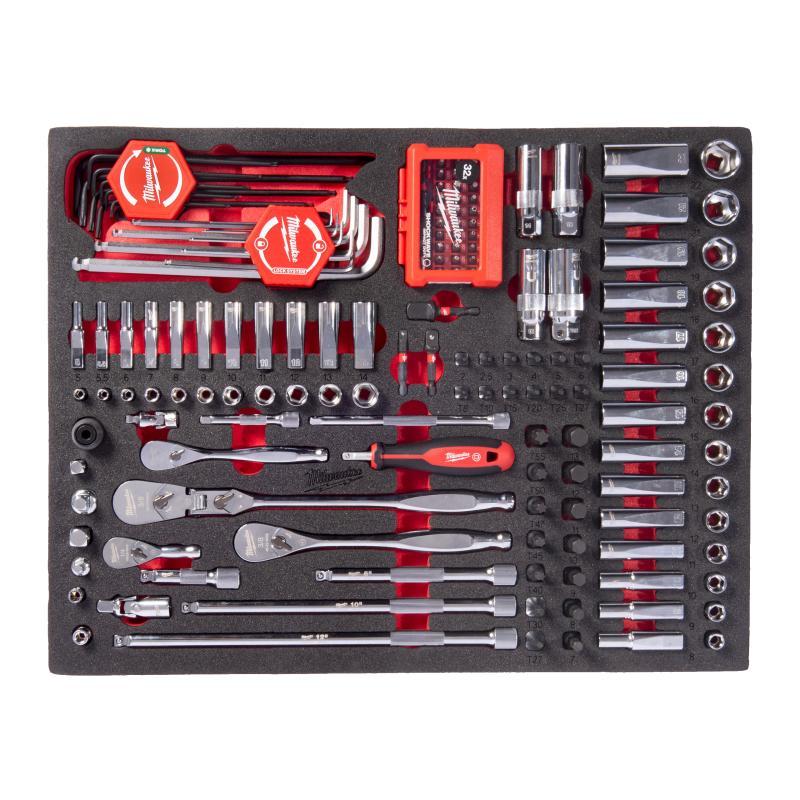 Set Bit, Bussole E Cricchetti Da 1/4" E 3/8" Modulo Morbido - Milwaukee 4932500756
