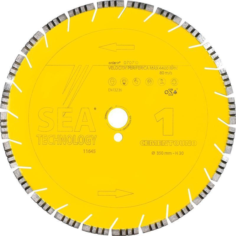Disco Diamantato Per Cemento Adatto Su Macchine Con Potenza Fino ai 13 HP SEA TECHNOLOGY