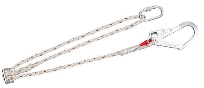 CORDINO DI POSIZIONAMENTO 13MM, 128-200cm, CE EN354:2010+EN358:2018, LAN200 (CON MOSCHETTONI)