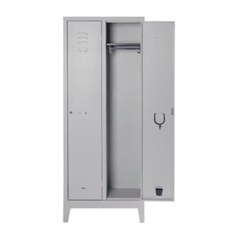 Armadio Spogliatoio Tetto Piano 2 Posti — 69 x 33 x 180