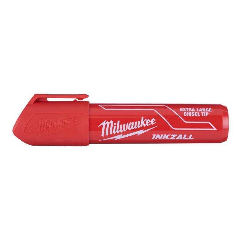 Pennarelli Indelebili A Punta Larga - Milwaukee — PENNARELLO INDELEBILE PUNTA LARGA XL-ROSSO