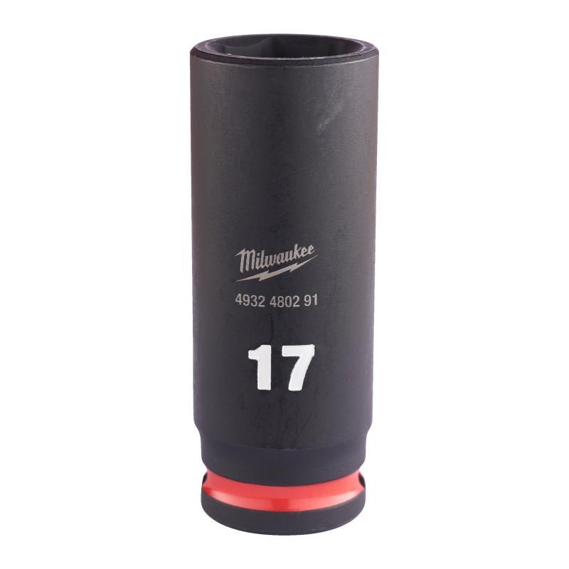 Shockwave Impact Duty Impact Sockets - Milwaukee — BUSSOLA A MACCHINA DA 3/8 17 mm - LUNGA