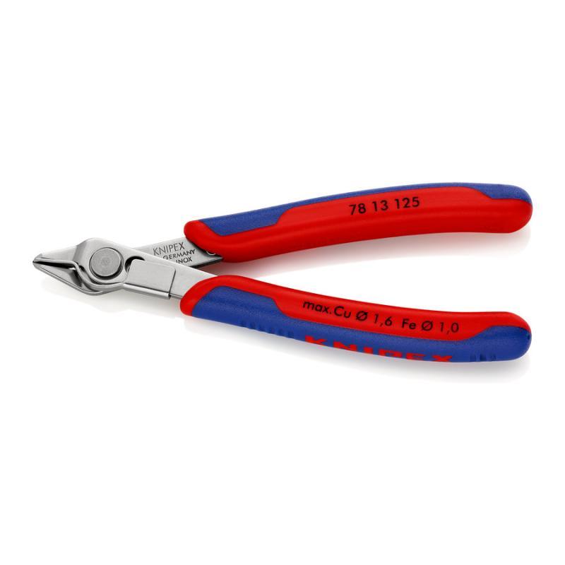 KNIPEX 78 13 125 SB Electronic Super Knips® con impugnature multicomponente 125 mm in confezione Self-service