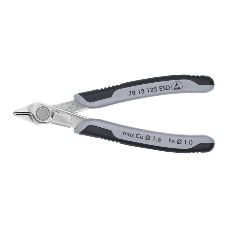 KNIPEX 78 13 125 ESD Electronic Super Knips® ESD con impugnature multicomponente 125 mm