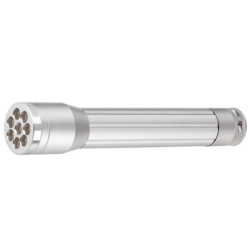Torcia In Alluminio Con Led A Luce Bianca Ad Alta Luminosità 8 Led - 9000 Mcd