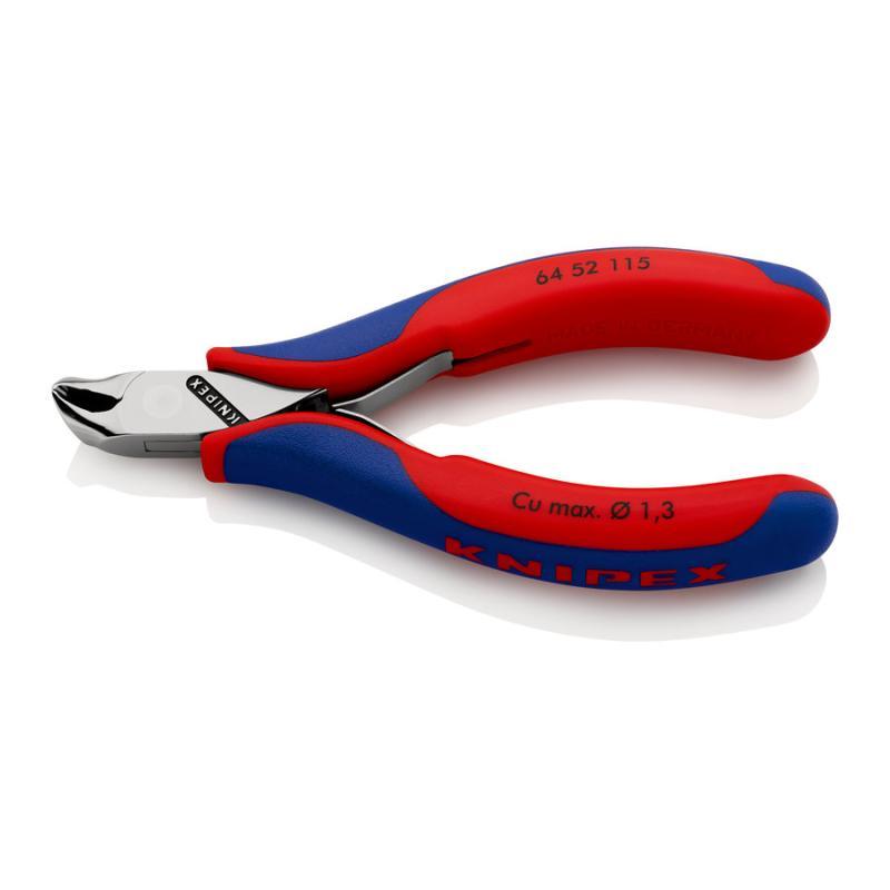 KNIPEX 64 52 115 Tronchese per elettronica con tagliente frontale con impugnature multicomponente 115 mm