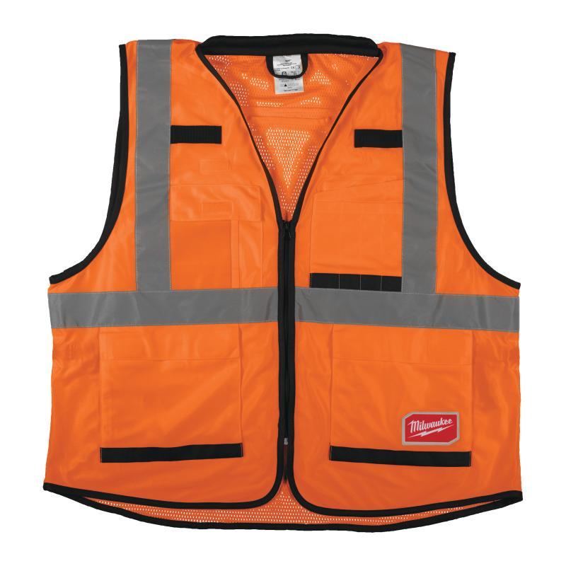 Gilet Premium Ad Alta Visibilita - Milwaukee — GILET PREMIUM ALTA VIS ARANCIONE S/M