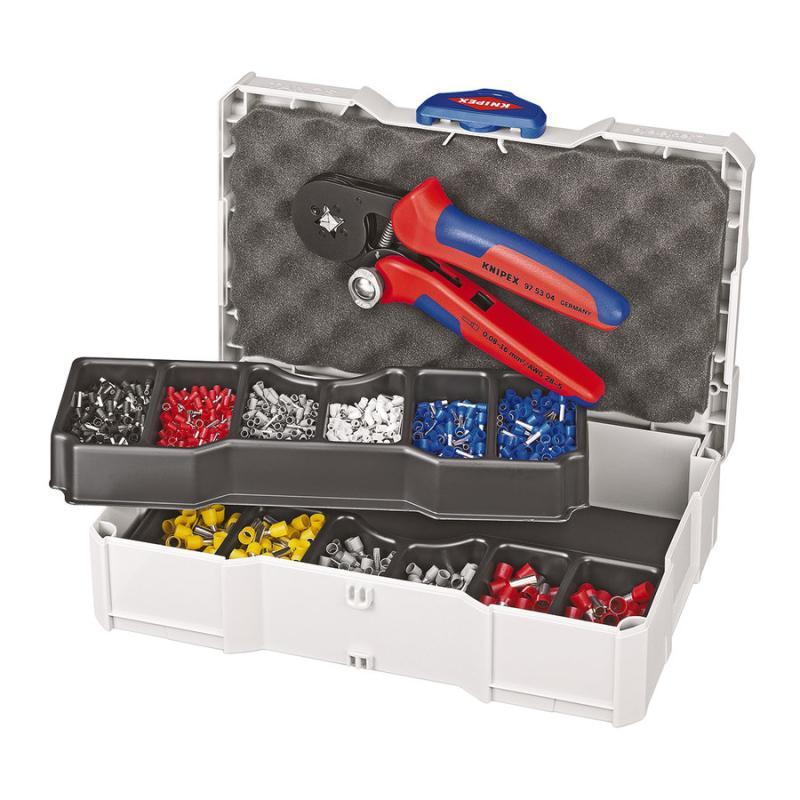 KNIPEX 97 90 09 Assortimento di capicorda per terminali a bussola 9 pezzi 265 mm
