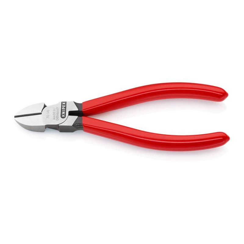 KNIPEX 70 01 140 SB Tronchese laterale rivestiti in resina sintetica atramentata nera 140 mm in confezione Self-service