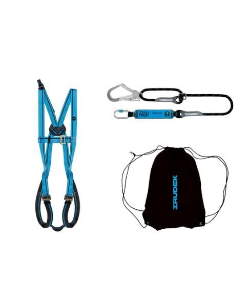Kit Ponteggi: Imbracatura Anticaduta LIGHT 1 e Assorbitore ASTUN I ABE 364 (Capacità 140 Kg) - Rossini N079
