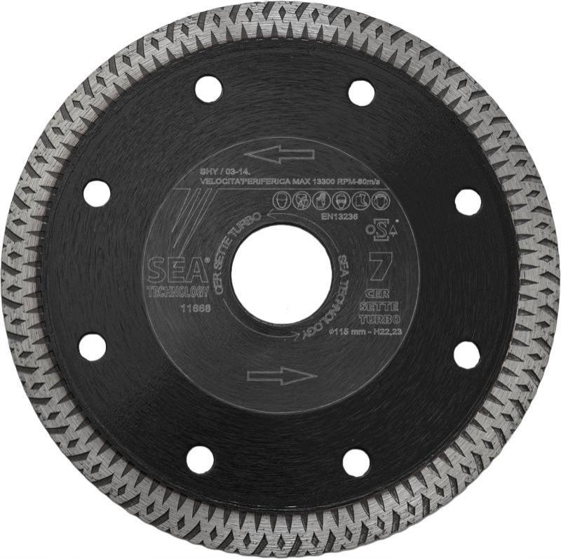 Disco Diamantato Per Ceramica CER SETTE TURBO SEA TECHNOLOGY