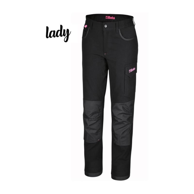 Pantaloni Da Lavoro Da Donna Multitasche In 100% Cotone Elasticizzato, 170G 7818LN Beta