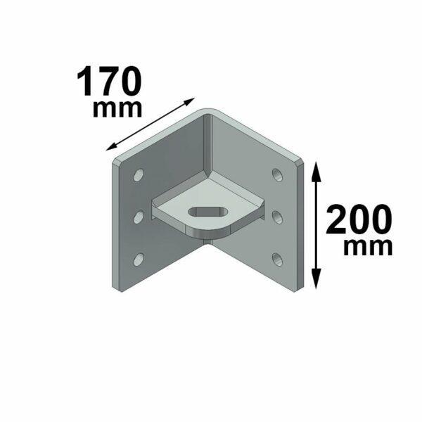 Linea Vita Indeformabile Piastra Ad Angolo Interno Tipo A-C