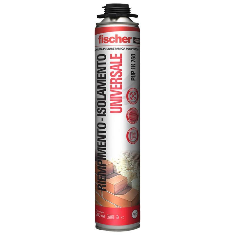 FISCHER PUP 1 K Schiuma Poliuretanica Universale Multiuso Utilizzo Con Pistola