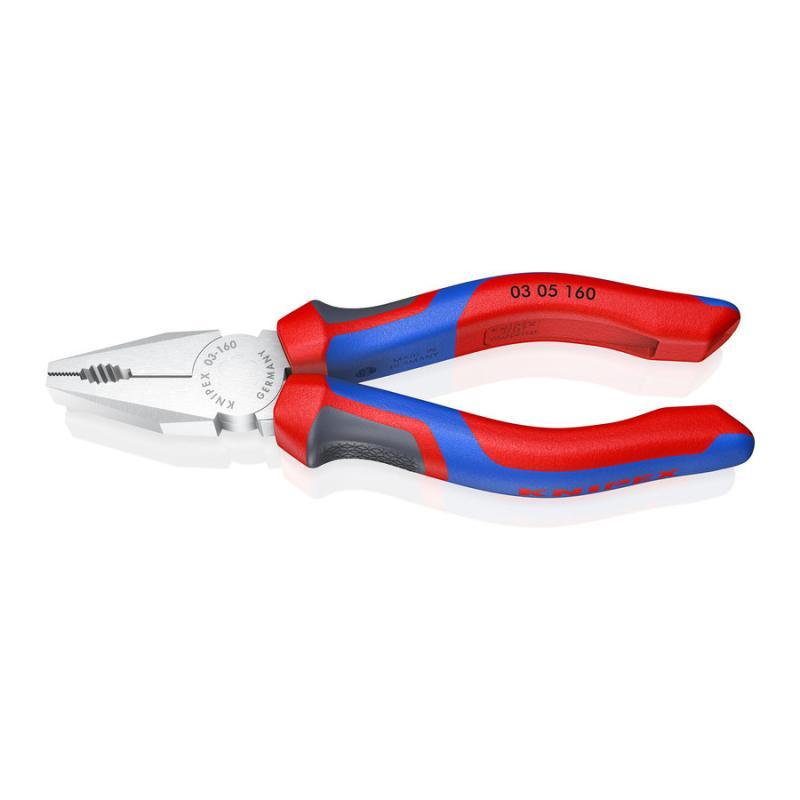 KNIPEX 03 05 160 Pinza universale con manici comfort cromata 160 mm