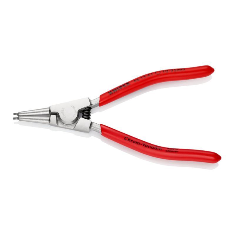 KNIPEX 46 13 A1 Pinza per anelli di sicurezza per anelli di sicurezza esterni su alberi rivestiti in resina sintetica cromata 140 mm