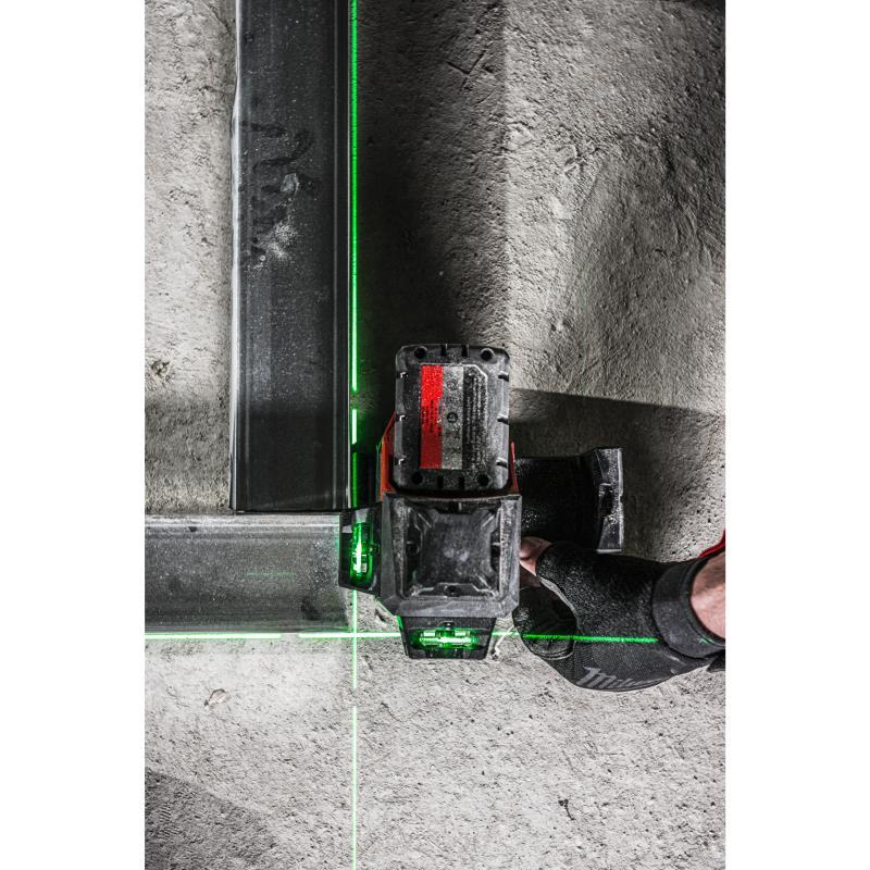 Laser Lineare Verde A Tre Linee 360° 4.0Ah - M12 3Pl-401C - Milwaukee 4933478102