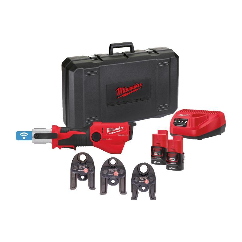 Pressatrice Idraulica 12V 2,0Ah Con Set Ganasceth (16, 20, 26 Mm)Tecnologia One Key - M12 Onehpt-202C Th-Set - Milwaukee 4933481036