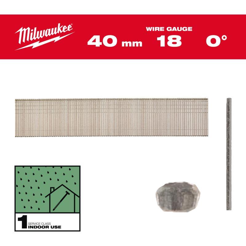 Groppini Testa 1 - Milwaukee — GROPPINO 18G/40mm/RC/G/SC1 5000 pz