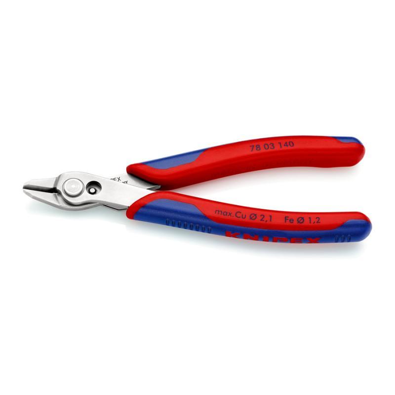 KNIPEX 78 03 140 SB Electronic Super Knips® XL con impugnature multicomponente 140 mm in confezione Self-service