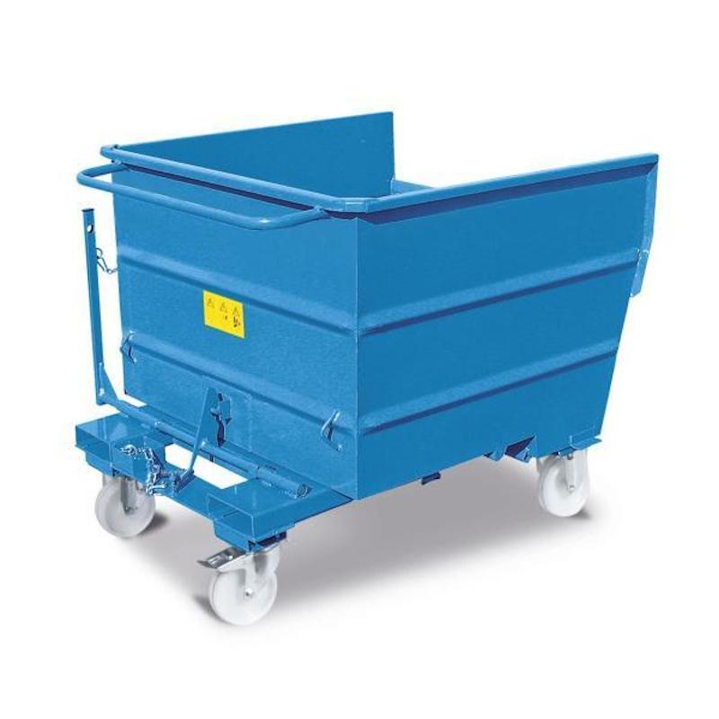 Benna Ribaltabile In Acciaio Dim:1300×1060×h1050mm, Altezza Interna 700mm, Portata:1500kg