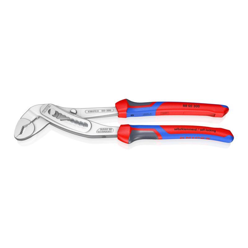 KNIPEX 88 05 300 Alligator® Pinza regolabile per tubi e dadi con manici comfort cromata 300 mm