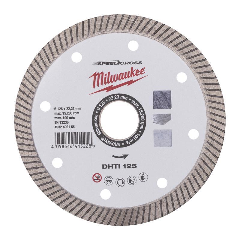 Disco Diamantato Dhti Granito Pietra Artificale E Gres - Milwaukee — DISCO DIAM SPEEDCROSS DHTI 125MM