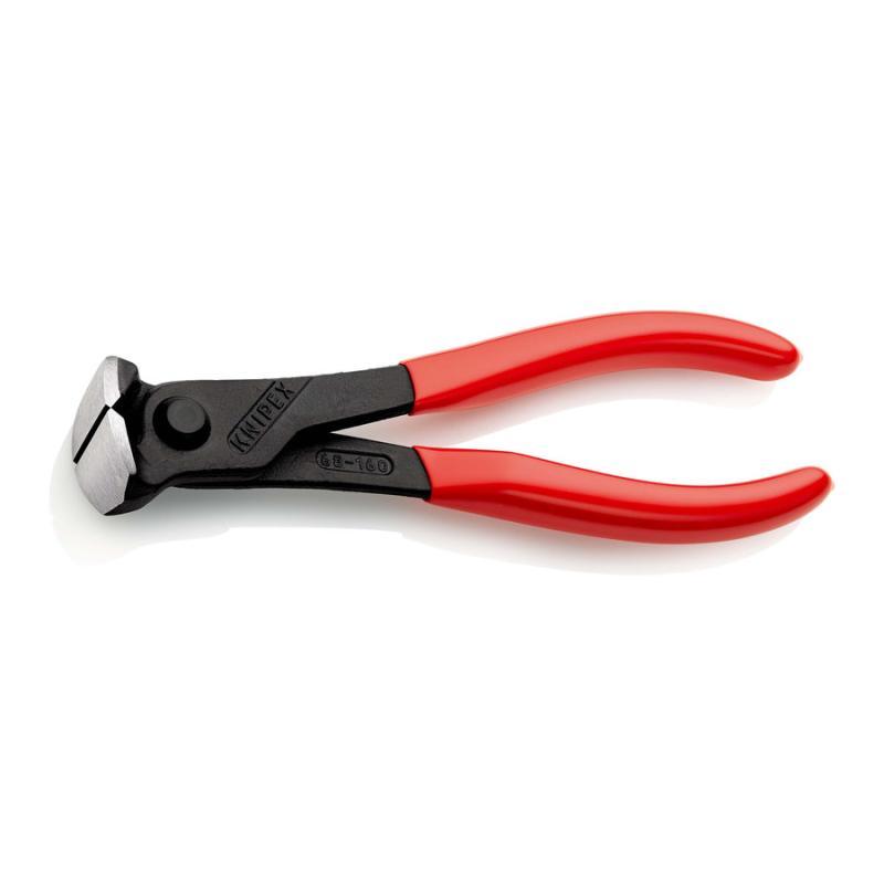 KNIPEX 68 01 160 SB Tronchese per meccanica con tagliente frontale rivestiti in resina sintetica atramentata nera 160 mm in confezione Self-service