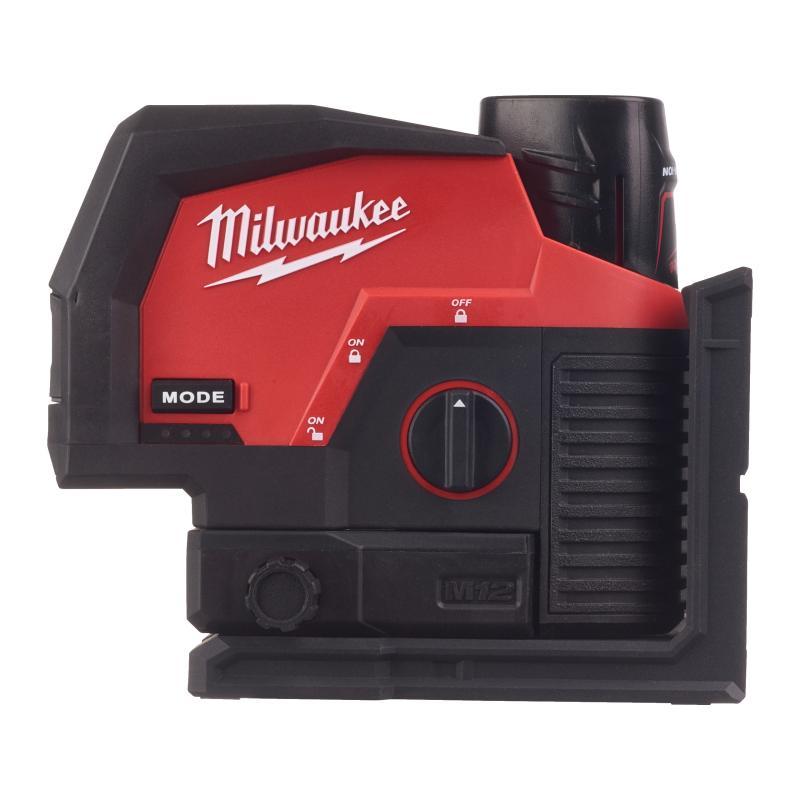 Laser Lineare Verde A Due Linee Con 2 Punti Piombo 3.0Ah - M12 Cllp-301C - Milwaukee 4933478100