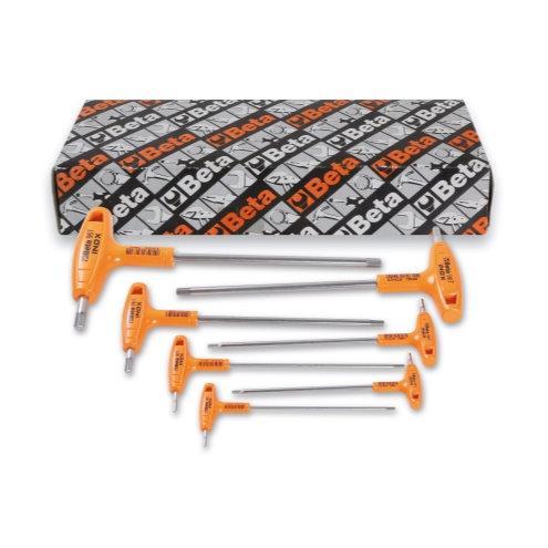 Serie Di 7 Chiavi Maschio Esagonale Piegate Con Impugnatura Di Manovra In Acciaio Inossidabile 96TINOX-AS/S7 BetaINOX 000961877