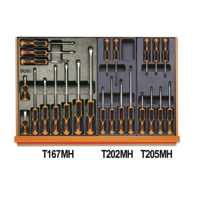 Assortimento Di 144 Utensili Per Manutenzioni Industriali In Termoformato Rigido In Abs 5904VI/3T Beta 059041168