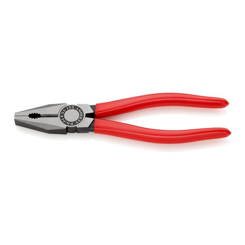KNIPEX 03 01 200 Pinza universale rivestiti in resina sintetica atramentata nera 200 mm