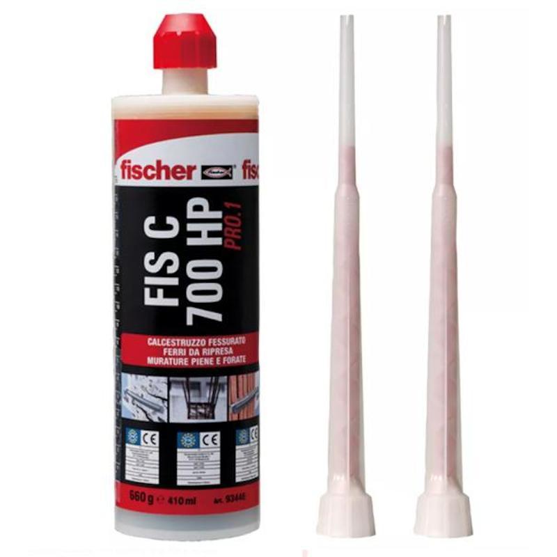 FISCHER FIS C 700 HP Resina a Iniezione Vinilestere Ibrido Cerificata Per Ancoraggi In Calcestruzzo Fessurato 410 ml