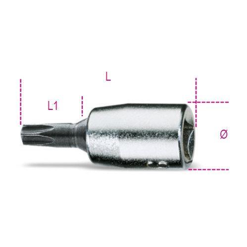 Chiavi A Bussola A Mano Maschio Per Viti Con Impronta Torx® Con Attacco Quadro Femmina 1/4" Cromate - Inserti Bruniti 900TX Beta
