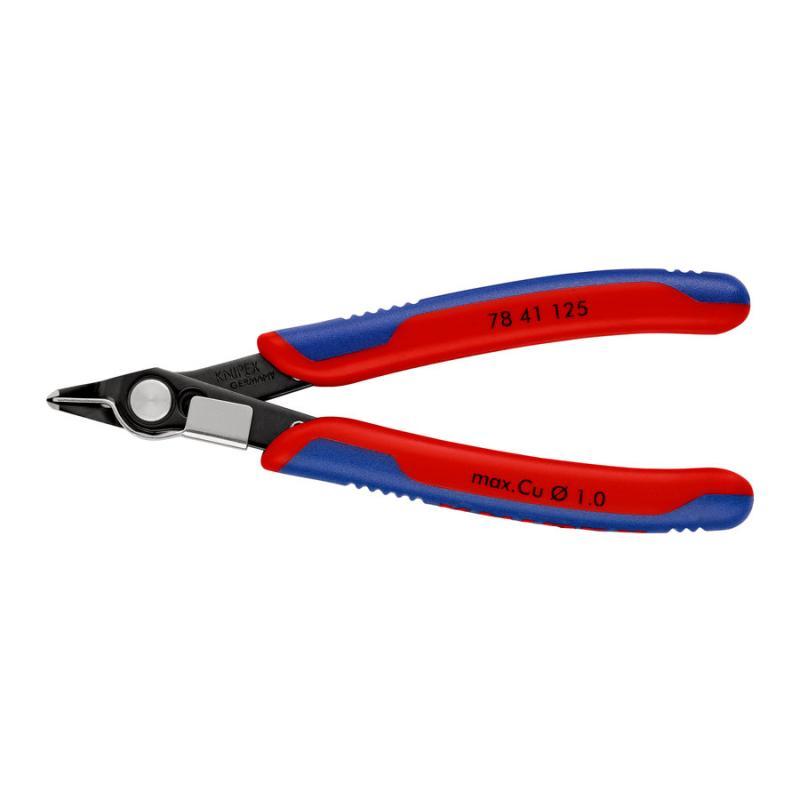 KNIPEX 78 41 125 Electronic Super Knips® con impugnature multicomponente brunita 125 mm